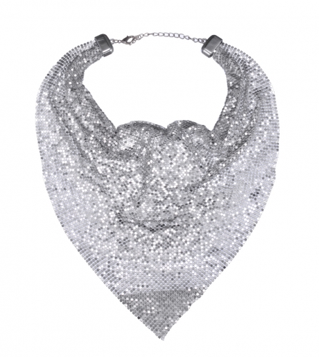 Shiny Grackle Bib Collar Necklace