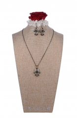 Bridal Fashion Jewelry Sets For Women Pendant & Stud Earrings Set