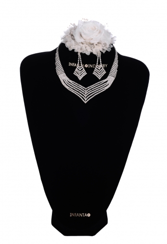 Fashion Jewelry Sets For Women Cupchain Necklace & Stud Earrings Set