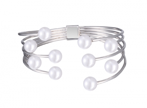 Women's Pearl Bangle Bracelet
