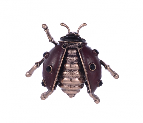Enamel Lady Bug Brooch Pin