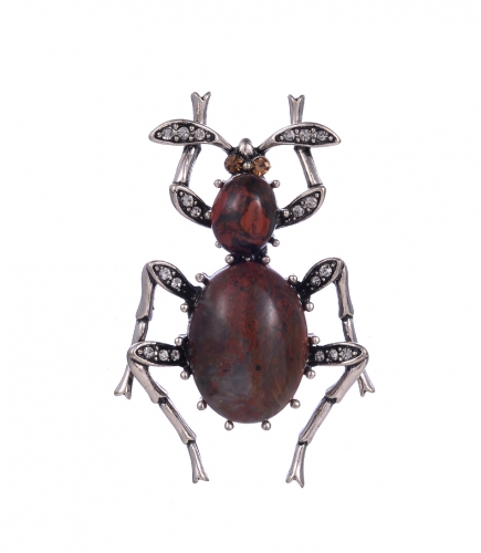 Large Beetle Bug Brooch Pin