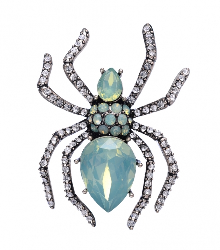 Micro Pave Spider Brooches Pins
