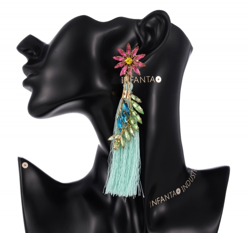 Women's Tiered Tassel Earrings