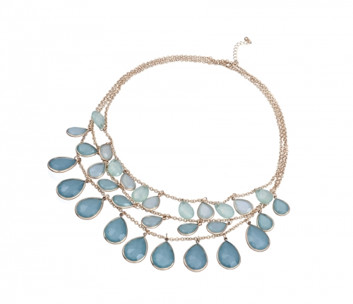 Multi-Row Channel Stone Necklace